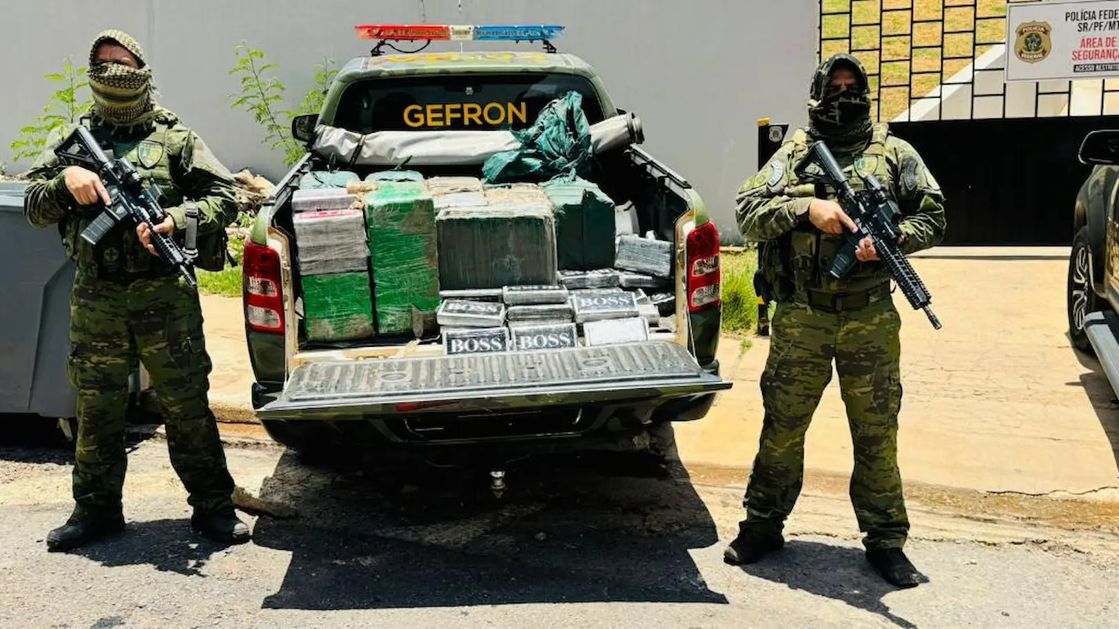 Gefron apreende 1,8 tonelada de drogas e gera R$ 64 milhões em prejuízo